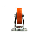 4 inches medium flat plate swivel mute grille casters